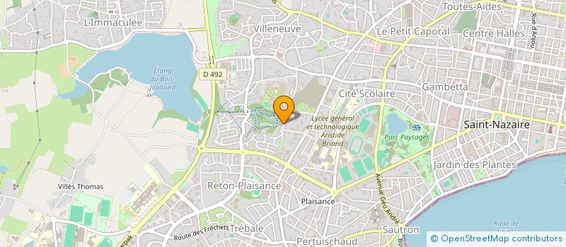 localisation de l'entreprise ASSOCIATION  D'HABITANTS AU COEUR  SAINT-NAZAIRE