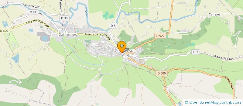 localisation de l'entreprise ASSOCIATION D'HEBERGEMENT A L'USAGE DES TRANSHUMANTS INTERNATIONAUX à CORDES-SUR-CIEL