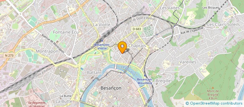 localisation de l'entreprise ASSOCIATION D HYGIENE SOCIALE DE FRANCHE COMTE à BESANCON