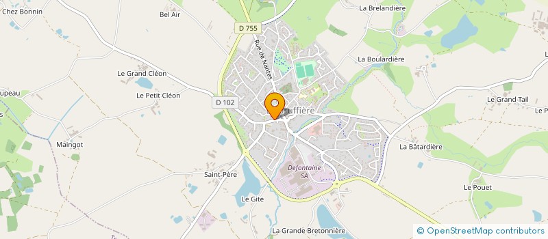 localisation de l'entreprise ASSOCIATION D'IDEES  LA BRUFFIERE