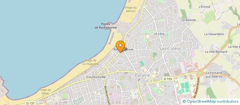localisation de l'entreprise ASSOCIATION D'INFIRMIERES LIBERALES DE COURTOISVILLE-PARAME-ROCABEY à SAINT-MALO