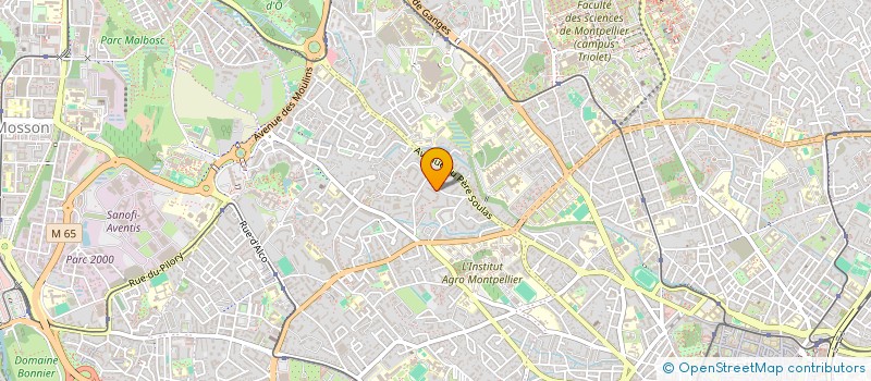 localisation de l'entreprise ASSOCIATION D'INITIATIVE ET DEVELOPPEMENT DES ENTREPRISES NOUVELLES à MONTPELLIER