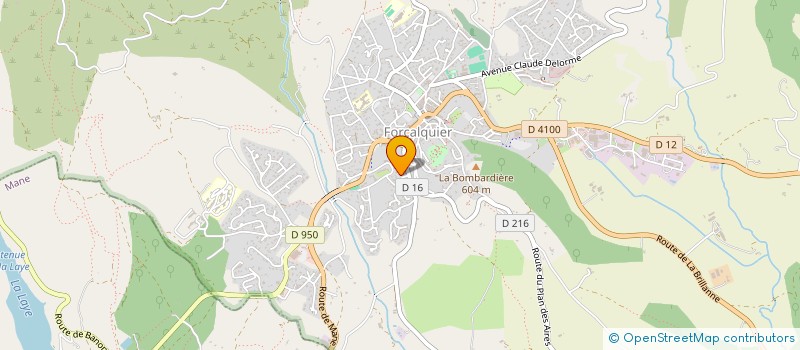 localisation de l'entreprise ASSOCIATION D INITIATIVE SPORTIVE SOLIDAIRE TOURISTIQUE ET ECONOMIQUE à FORCALQUIER