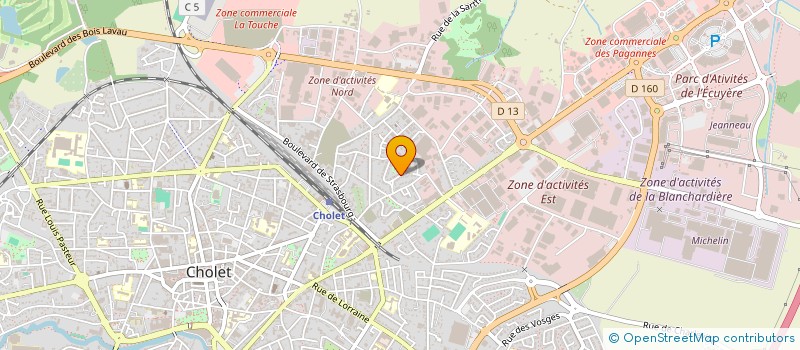 localisation de l'entreprise ASSOCIATION D'INITIATIVES CULTURELLES à CHOLET