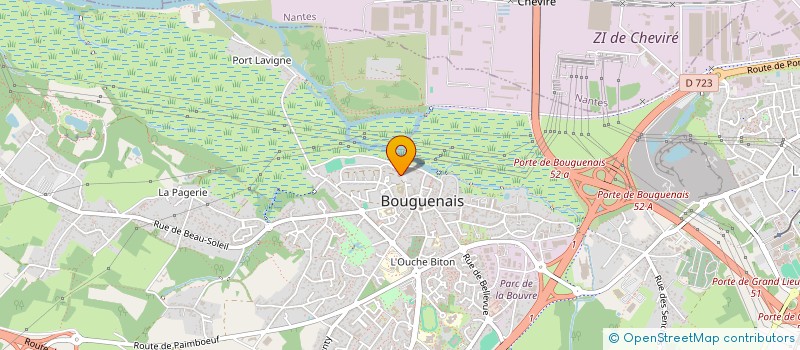 localisation de l'entreprise ASSOCIATION D'INSERTION DE LA JEUNESSE IVOIRIENNE à BOUGUENAIS
