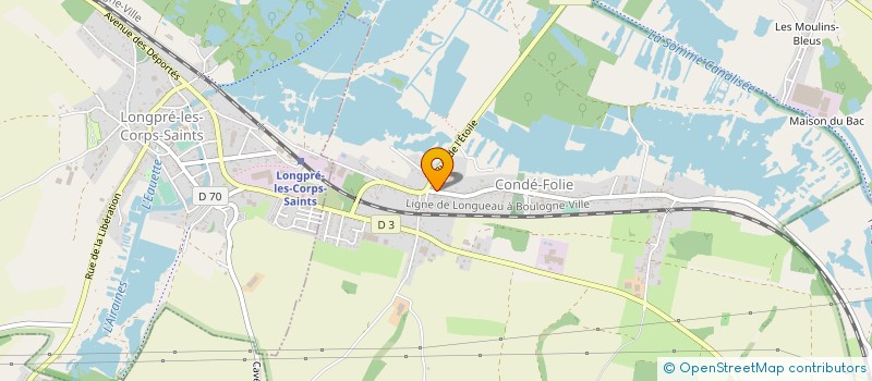 localisation de l'entreprise ASSOCIATION D'INSERTION ET FORMATION DANS LE DEPARTEMENT DE LA SOMME à CONDE-FOLIE