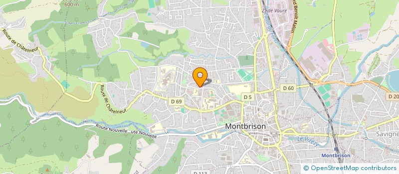 localisation de l'entreprise ASSOCIATION D'INSERTION RHONE-ALPES à MONTBRISON