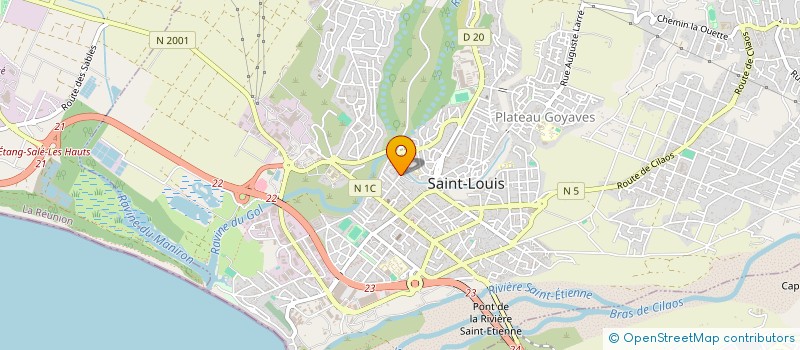 localisation de l'entreprise ASSOCIATION D'INSERTION SOCIALE CULTURELLE ET SPORTIVE ENFANTS DE MAYOTTE à SAINT-LOUIS
