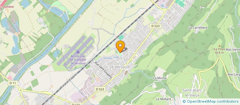 localisation de l'entreprise ASSOCIATION D'INTERET COMMUNAL DE CHASSE DE LA SAINT-HUBERT DU VERSOUD  LE VERSOUD