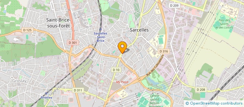 localisation de l'entreprise ASSOCIATION D'OPHTALMOLOGIE PIERRE BROSSOLETTE SARCELLES à SARCELLES