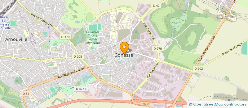 localisation de l'entreprise ASSOCIATION D'OPHTALMOLOGIE VILLA SAINTVILLE  GONESSE