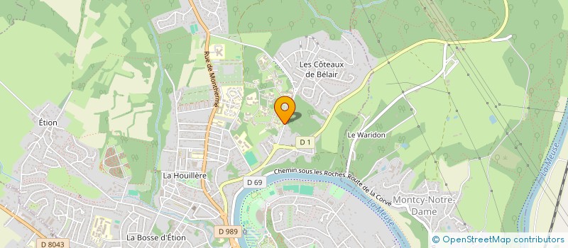 localisation de l'entreprise ASSOCIATION D'ORGANISATION DE STAGES A L'ETRANGER  CHARLEVILLE-MEZIERES