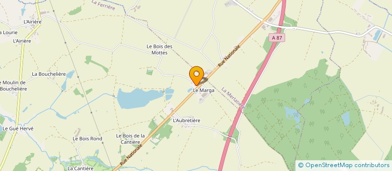 localisation de l'entreprise ASSOCIATION D'ORGANISATIONS DE PRODUCTEURS COOPS BOVINE  LA FERRIERE