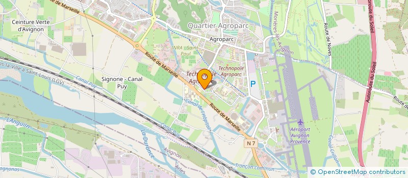 localisation de l'entreprise ASSOCIATION D'ORGANISATIONS DE PRODUCTEURS DE LA TOMATE DESTINEE A LA TRANSFORMATION - CETOMI  AVIGNON