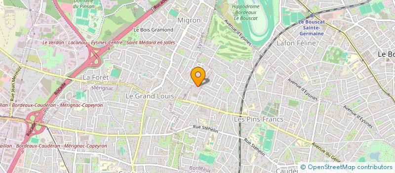 localisation de l'entreprise ASSOCIATION D'UNE CULTURE A L'AUTRE à EYSINES