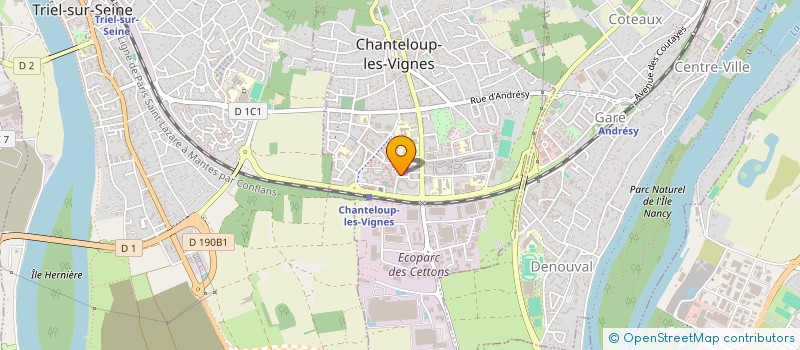 localisation de l'entreprise ASSOCIATION D'UNE JEUNESSE EPANOUIE A L'INITIATIVE DE PROJETS EN SYNERGIE (AJEIPS) à CHANTELOUP-LES-VIGNES
