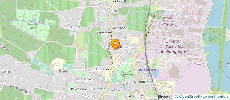 localisation de l'entreprise ASSOCIATION D'UNION POUR LE MIEUX ETRE à BLANQUEFORT