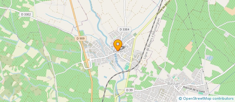localisation de l'entreprise ASSOCIATION D1 à LIEURAN-LES-BEZIERS
