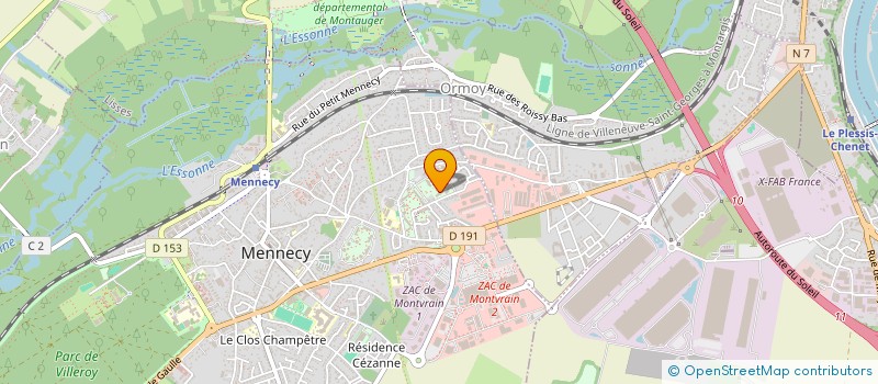 localisation de l'entreprise ASSOCIATION D4ENTRAIDE ET DE SOLIDARITE INTERNATIONALE à MENNECY