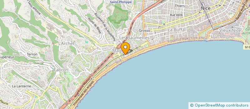 localisation de l'entreprise ASSOCIATION DAC O DAC  NICE