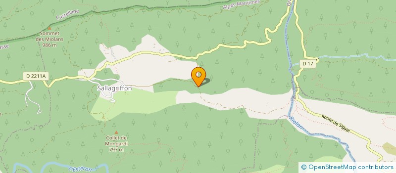 localisation de l'entreprise ASSOCIATION DALL TRISKELL  SALLAGRIFFON