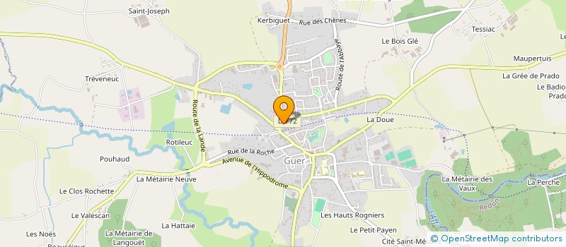 localisation de l'entreprise ASSOCIATION DAM DE COEUR  GUER