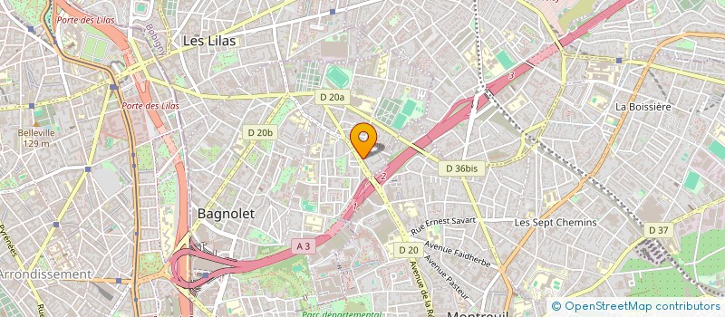 localisation de l'entreprise ASSOCIATION DANCE-MUSIC EVENTS (ADM EVENTS) à BAGNOLET