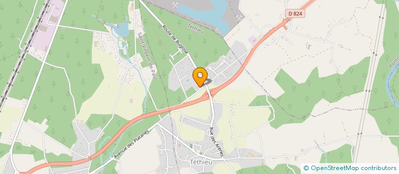 localisation de l'entreprise ASSOCIATION DANCE WITH ME  TETHIEU