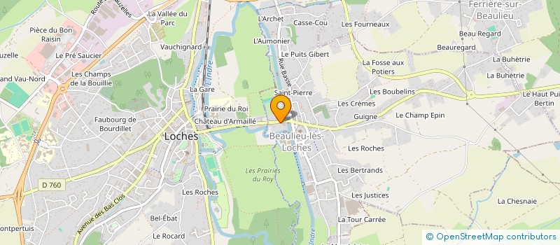 localisation de l'entreprise ASSOCIATION DANS LES PAS DE JUAN GRIS à BEAULIEU-LES-LOCHES