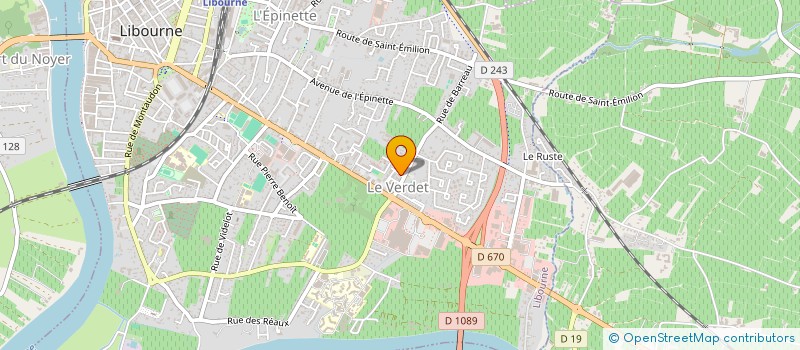 localisation de l'entreprise ASSOCIATION DANS'TRAD à LIBOURNE