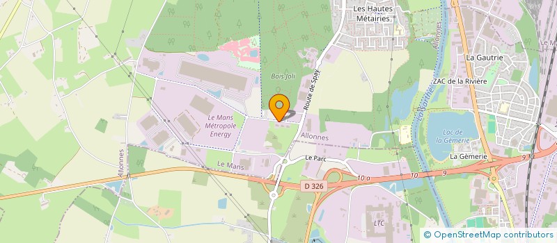 localisation de l'entreprise ASSOCIATION DANSE ALLONNES JAZZ  ALLONNES