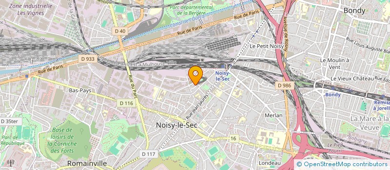 localisation de l'entreprise ASSOCIATION DANSE AVENIR à NOISY-LE-SEC