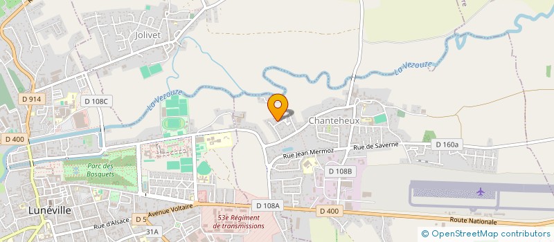 localisation de l'entreprise ASSOCIATION DANSE ET LOISIRS  CHANTEHEUX