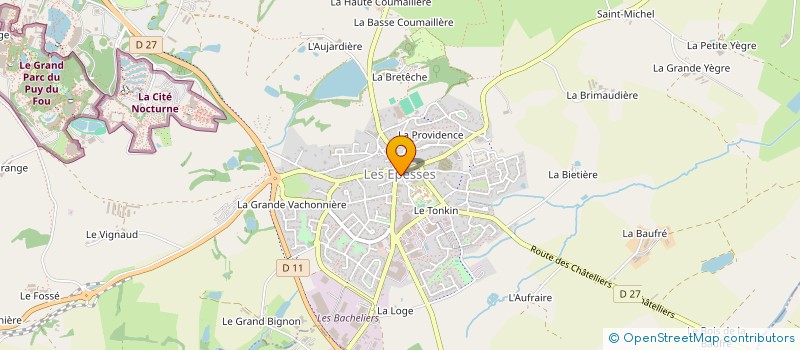 localisation de l'entreprise ASSOCIATION DANSE ET LOISIRS SPICEENS à LES EPESSES