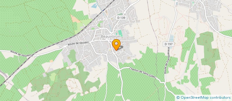 localisation de l'entreprise ASSOCIATION DANSE ET MOUVEMENT  BEAUVOISIN