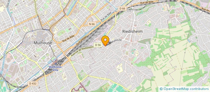 localisation de l'entreprise ASSOCIATION DANSE ET VIE  RIEDISHEIM