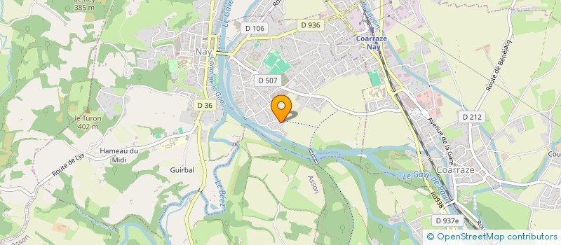 localisation de l'entreprise ASSOCIATION DANSE HORIZON  NAY