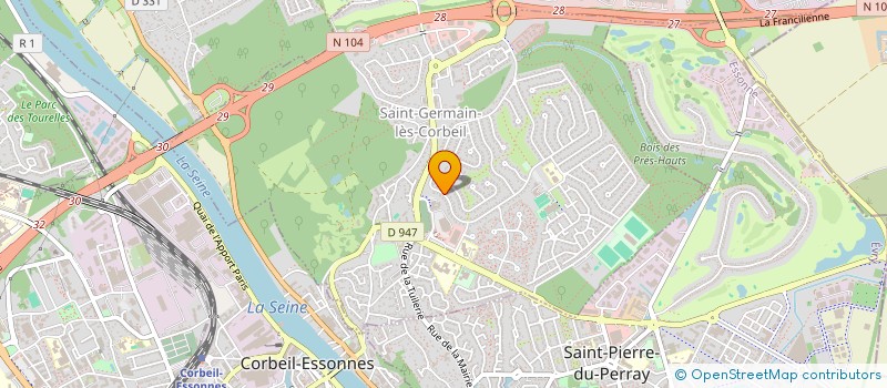 localisation de l'entreprise ASSOCIATION DANSE JAZZ ADJ à SAINT-GERMAIN-LES-CORBEIL