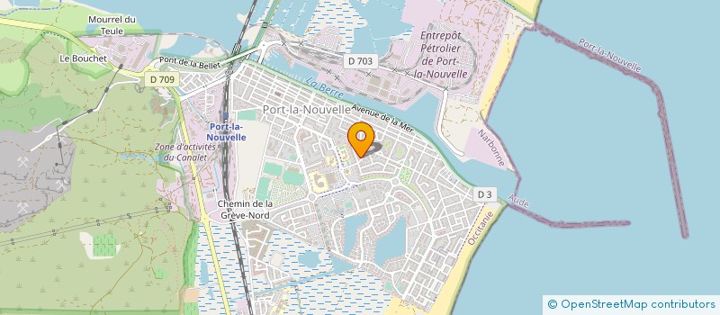 localisation de l'entreprise ASSOCIATION DANSE & LOISIRS  PORT-LA-NOUVELLE