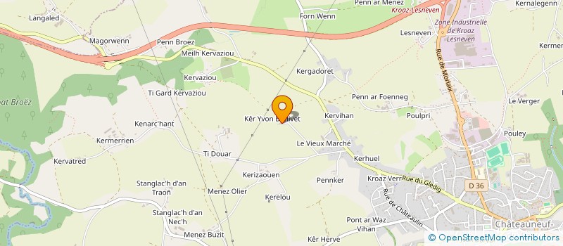 localisation de l'entreprise ASSOCIATION DANSERIEN AR C'HASTELL NEVEZ à CHATEAUNEUF-DU-FAOU