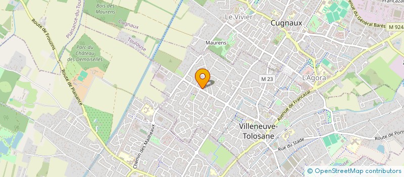 localisation de l'entreprise ASSOCIATION DANSES CLUB à VILLENEUVE-TOLOSANE