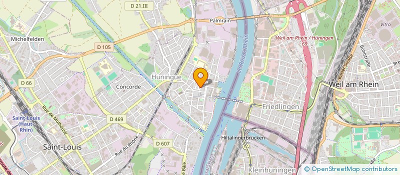 localisation de l'entreprise ASSOCIATION DANSES & CO  HUNINGUE