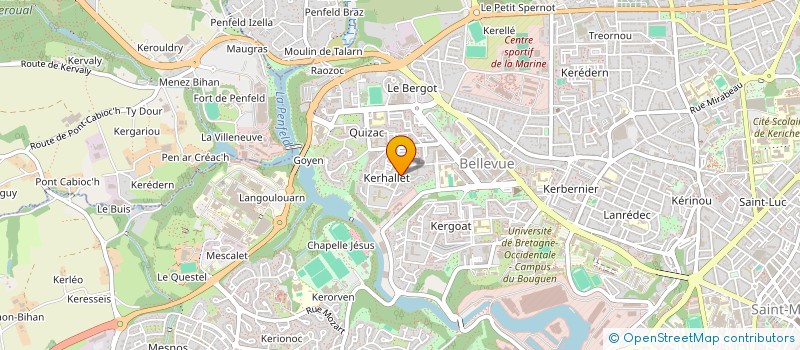 localisation de l'entreprise ASSOCIATION DANSES ET LOISIRS à BREST