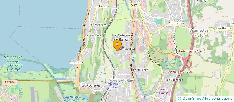 localisation de l'entreprise ASSOCIATION DANSONS  VIVIERS-DU-LAC