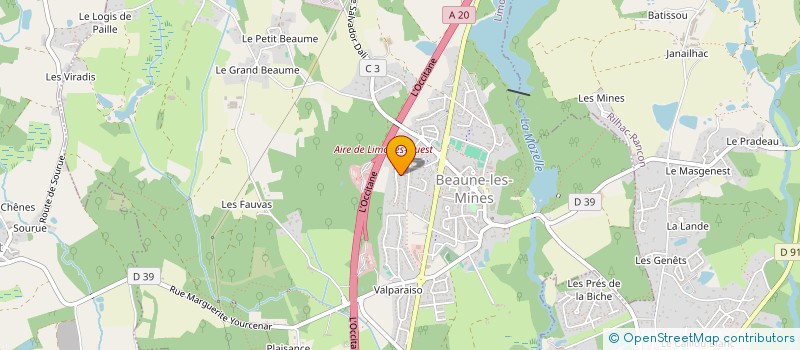 localisation de l'entreprise ASSOCIATION DARWIN à LIMOGES