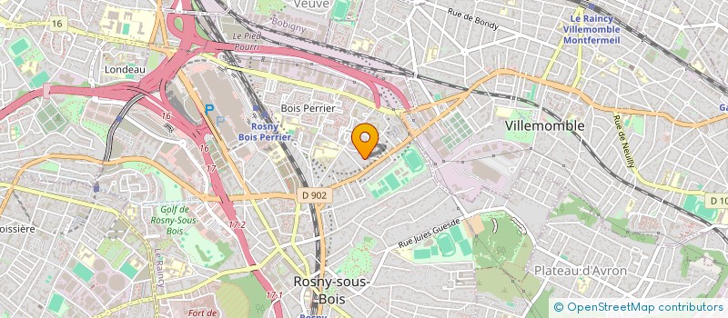localisation de l'entreprise ASSOCIATION DASSAH & CO (D&CO) à ROSNY-SOUS-BOIS