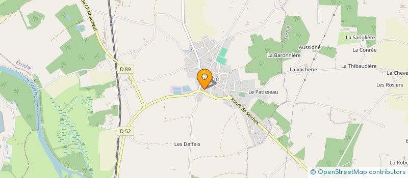 localisation de l'entreprise ASSOCIATION DAUD' ECOLE  ETRICHE