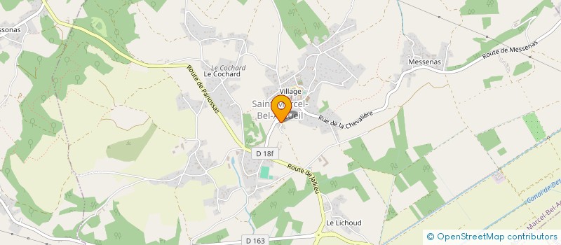 localisation de l'entreprise ASSOCIATION DAUPHINE EDUCATION  SAINT-MARCEL-BEL-ACCUEIL