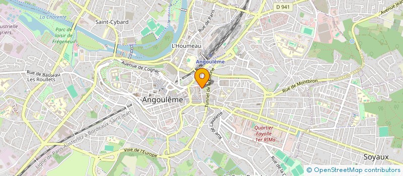 localisation de l'entreprise ASSOCIATION DDETSPP 16 à ANGOULEME
