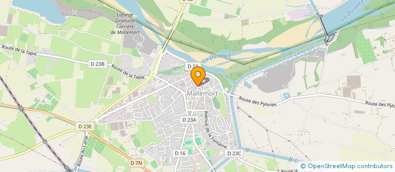 localisation de l'entreprise ASSOCIATION DE ART' A Z à MALLEMORT